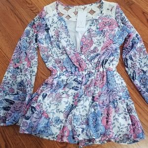 Girls Ella Moss romper New with tag